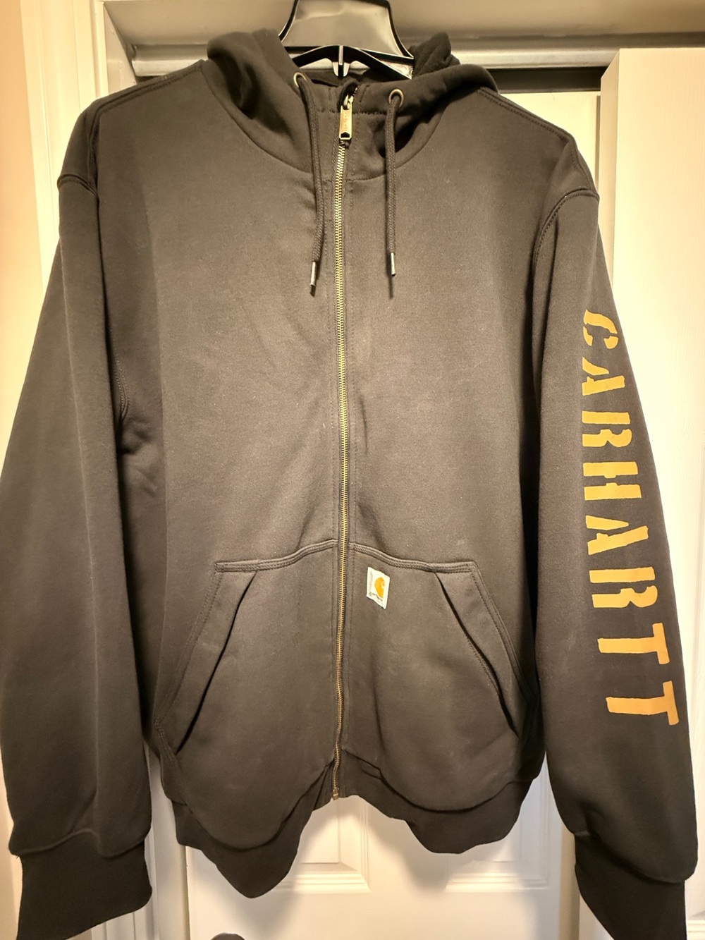 Carhartt Black Rain Defender Fleece-Lined Jacket